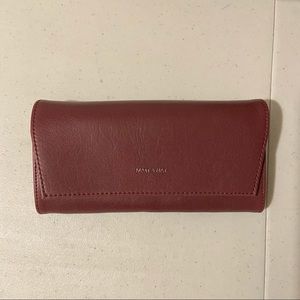 Burgundy Matt and Nat wallet